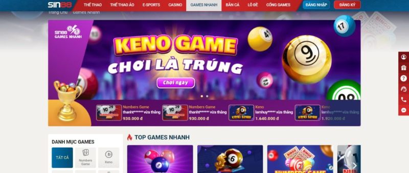 Keno Sin88 - Sân chơi đẳng cấp làm giàu không khó Tìm hiểu luật chơi trước khi bắt đầu với Keno