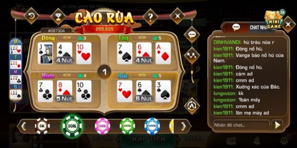 luật chơi bài Cào Rùa hiệu quả